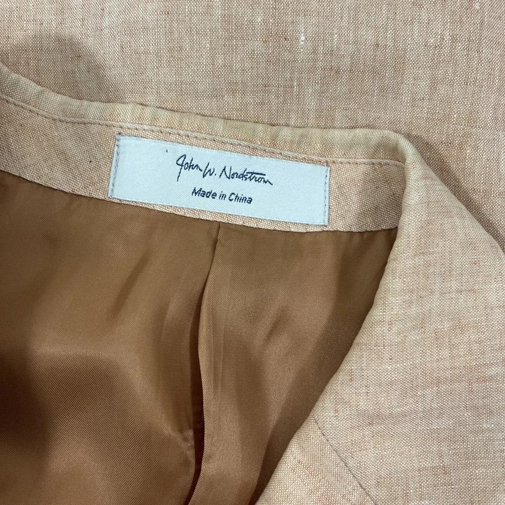 John W. Nordstrom 100% Linen Blazer Men's 40R Ormezzano Premium Business Casual